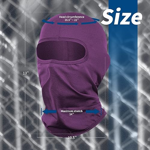 Miniatura 7 de YESLIFE Máscara de esquí de 2 piezas, pasamontañas para hombres y mujeres, esquí, snowboard, motocicleta y protección UV, sombrero