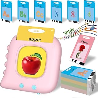 Toddler Talking Flash Cards with 384 Sight Words, Toddler Learning Toys Resources for 2 1-3 Year Old, Autism Sensory Toys for Toddlers, Educational Montessori Toys, Pocket Speech Therapy Toys