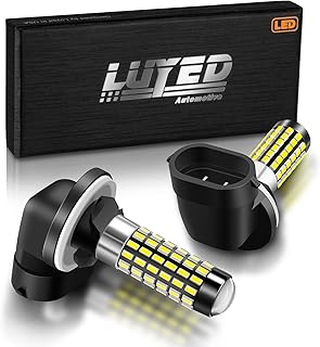 LUYED 2 X 900 Lumens Super Bright 3014 78-EX Chipsets 881 Led Bulbs with Projector for DRL or Fog Lights,Xenon White