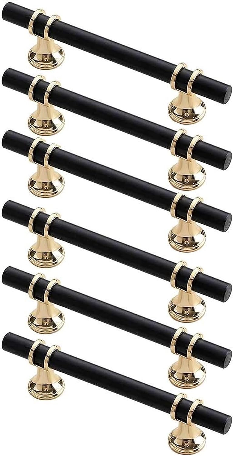 Pulls Knobs Black 6 Pack, Kitchen Handles 3