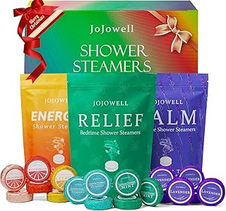 Shower Steamers Aromatherapy - 18 Pack Birthday Gifts for Women, Self Care, Christmas Gifts Stocking Stuffers for Adults, Women, Men, Mom, Teens, White Elephant, Relaxation Home SPA