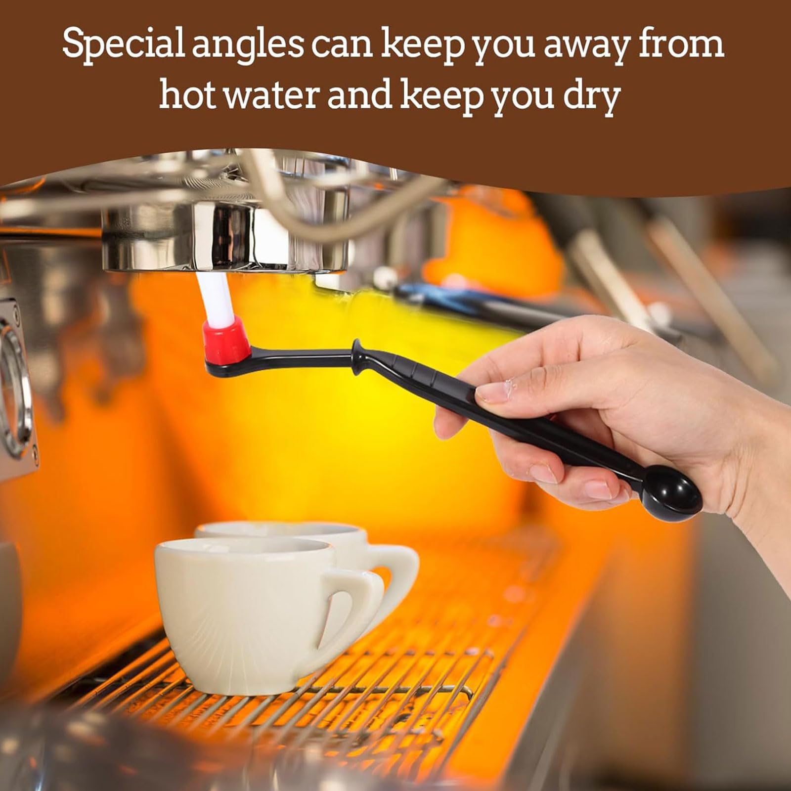 Spazzola Caffè Normcore Spazzola Pulizia Macinacaffè Normcore - Pennello Barista Con Manico Noce Per Caffè Espresso Spazzola Barista Legno Noce