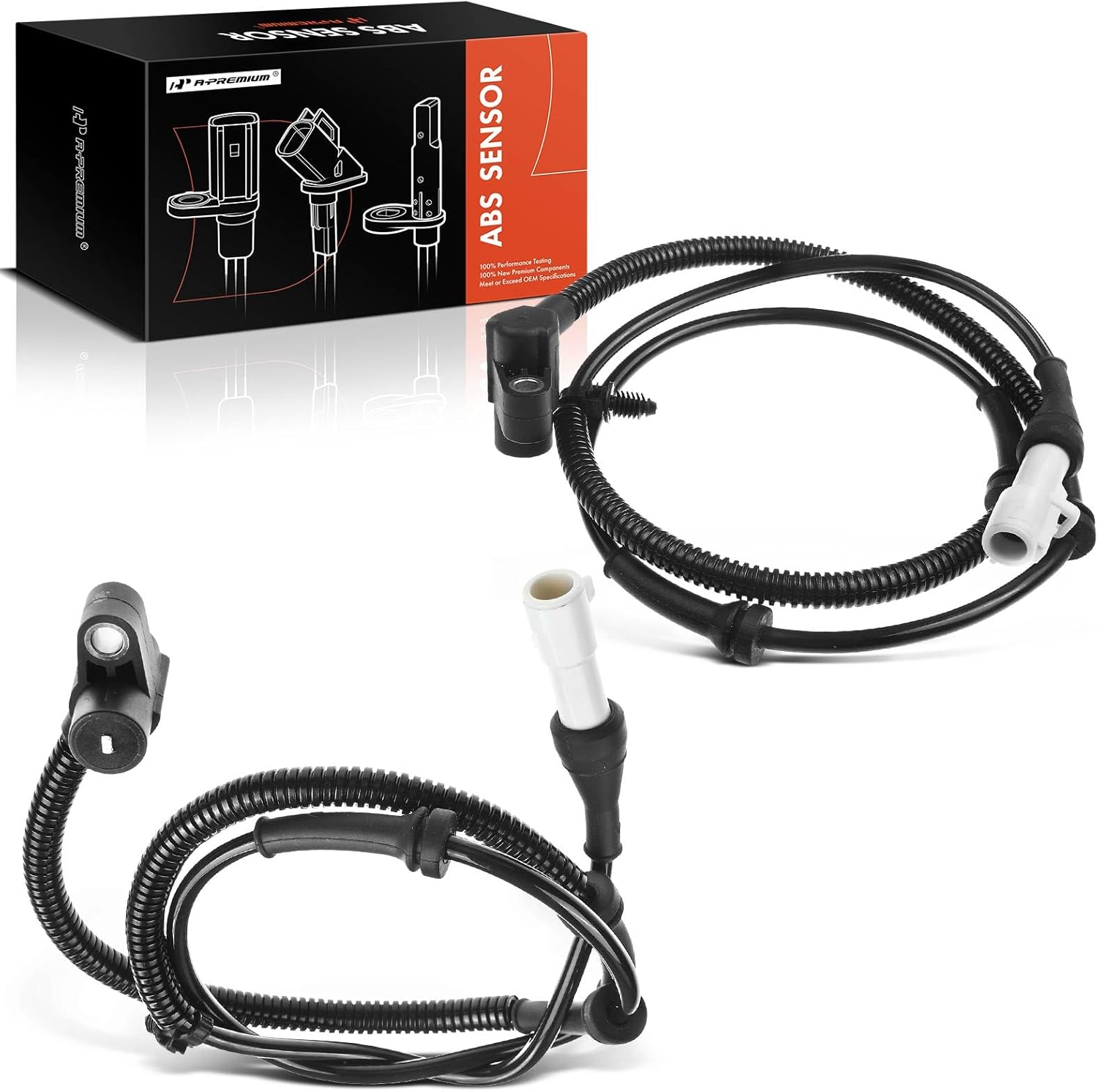 A-Premium ABS Wheel Speed Sensor Compatible with Ford & Mercury Models - Taurus 2001-2003, Sable 2001-2003 - Front Driver & Passenger Side, 2-PC Set, Replace# 19236197