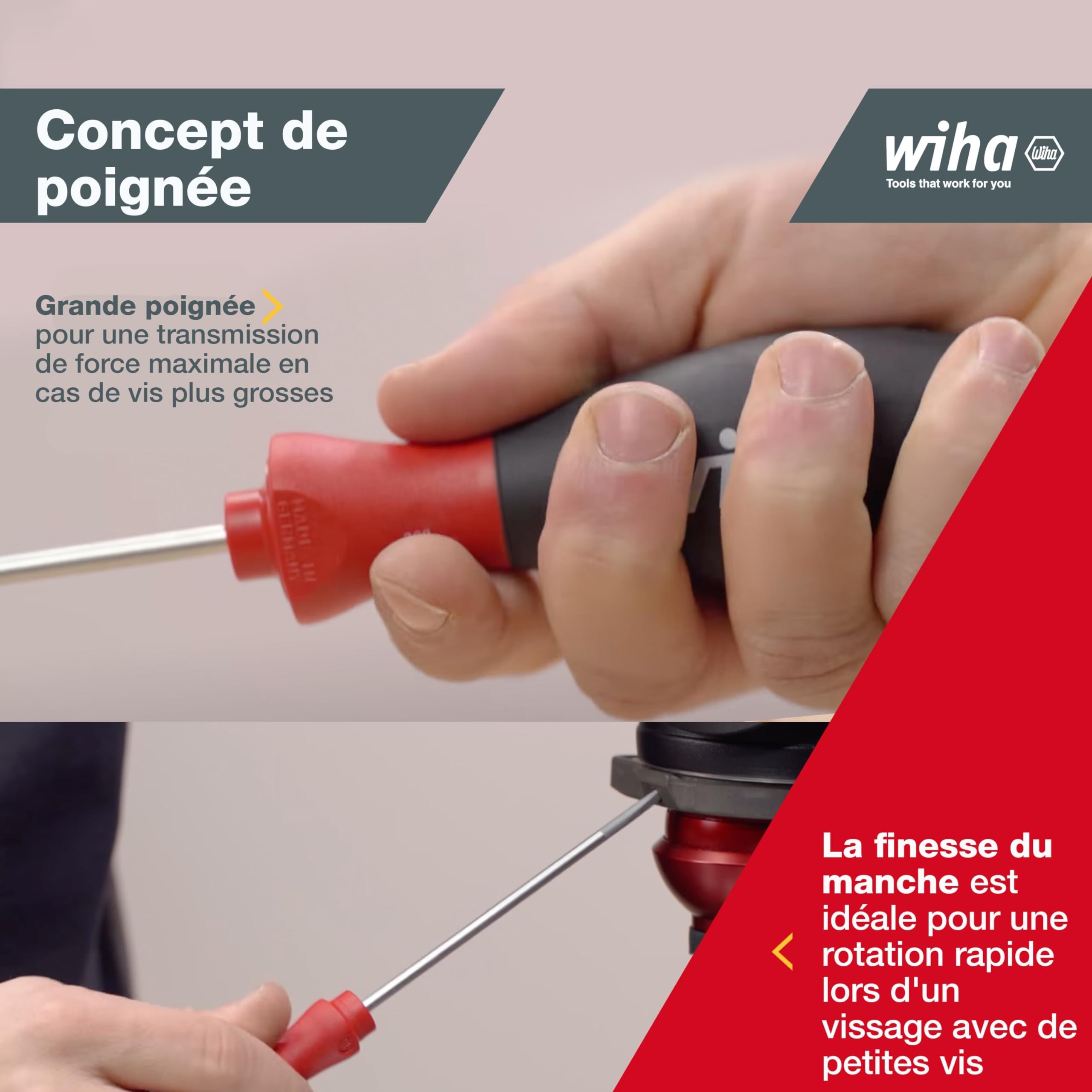 Wiha Juego de destornilladores SoftFinish 302HK12 Noir