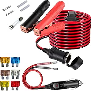 Terminali Batteria Auto 12V/24V RUNCCI-YUN - Set 2 Pezzi Positivo/Negativo Con Rondelle - Foto 5