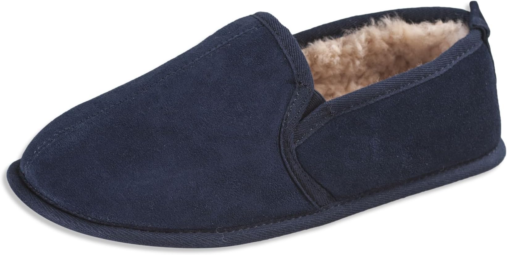 Luxury Mens Full Back Sheepskin Slipper with Soft Sole Sizes 5-13UK (38-49 EU) # 407-100