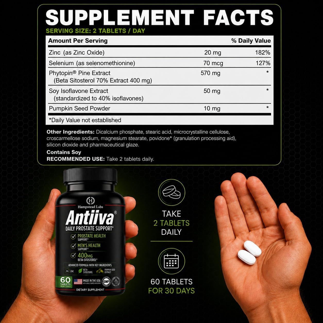 Advanced Men Prostate Health Supplement for Bladder | Beta-Sitosterol 400MG — Amazon image 4