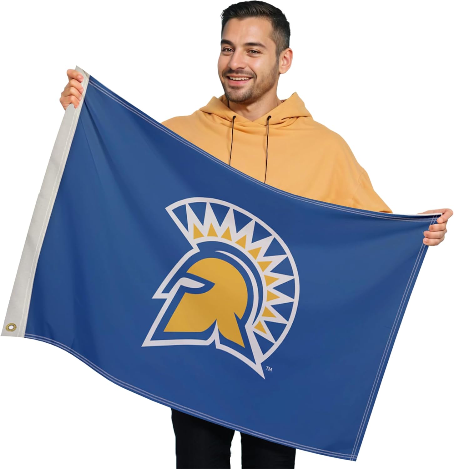 San Jose State Spartans College Sports Printed Flag - NCAA Licensed (Blue, Yellow, 2' x 3')