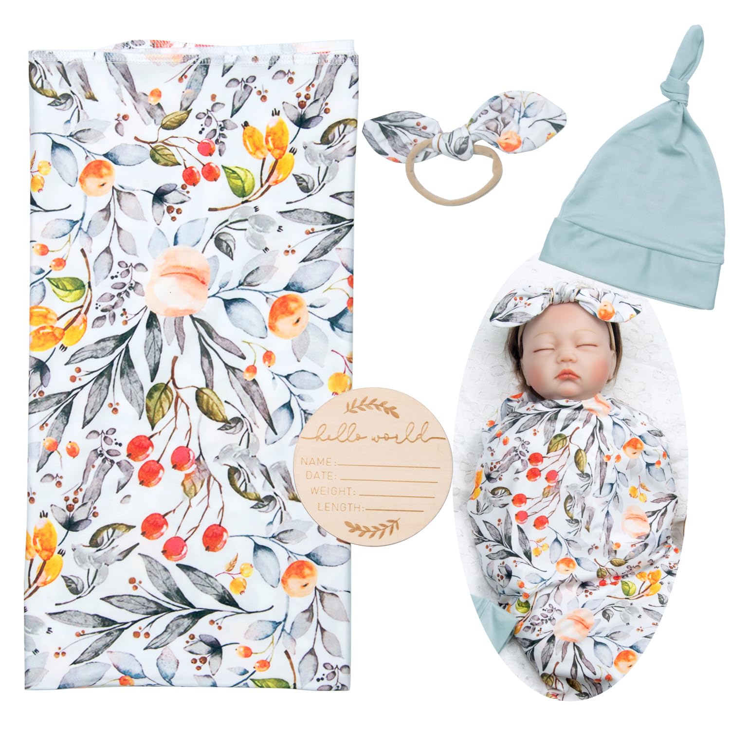 Medylove Reborn Baby Dolls Clothes Swaddle Blanket Set Fit 17