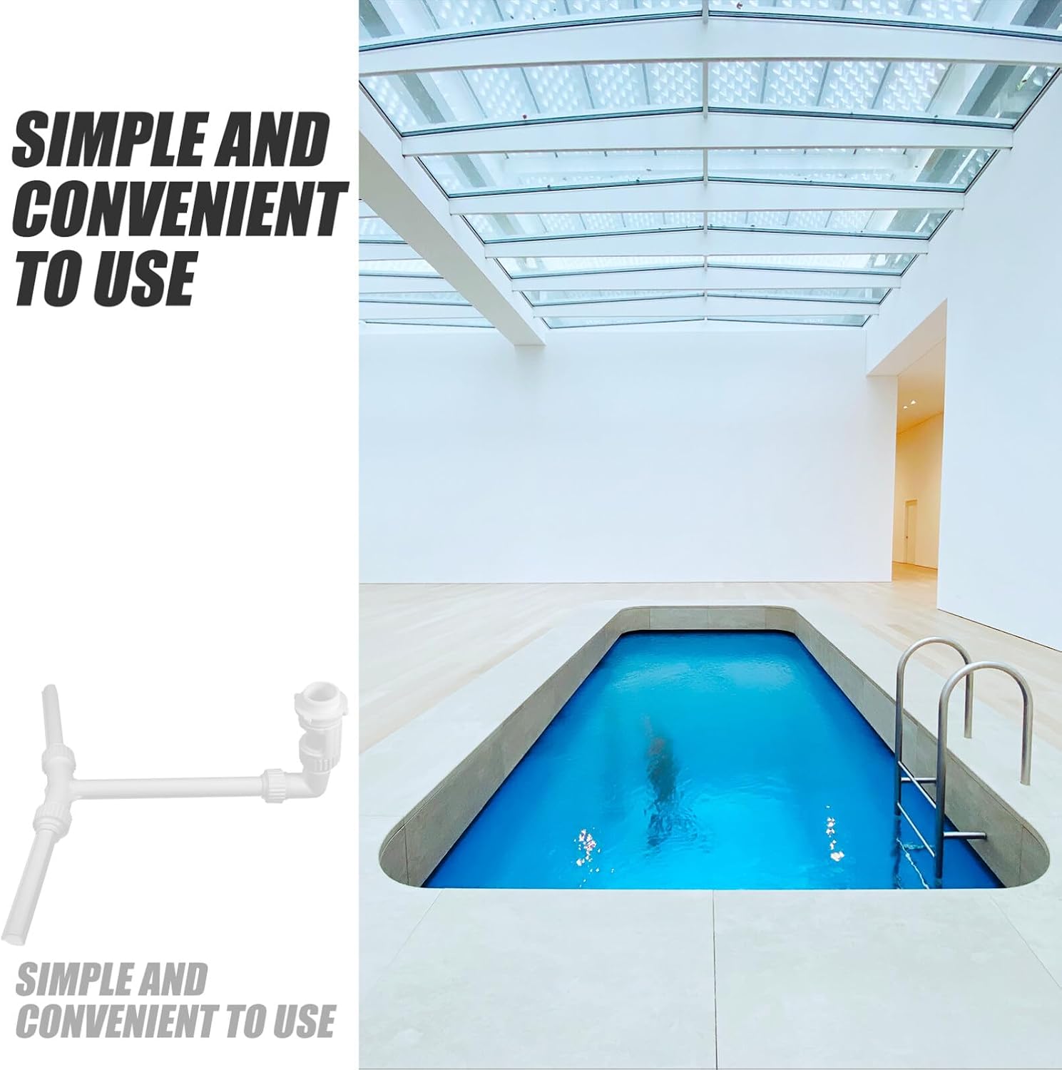 SUPVOX Underground Pool Fountain Rack Water Feature Bracket for Swimming Pools Easy to Install Fountain Accessory for Outdoor Spaces
