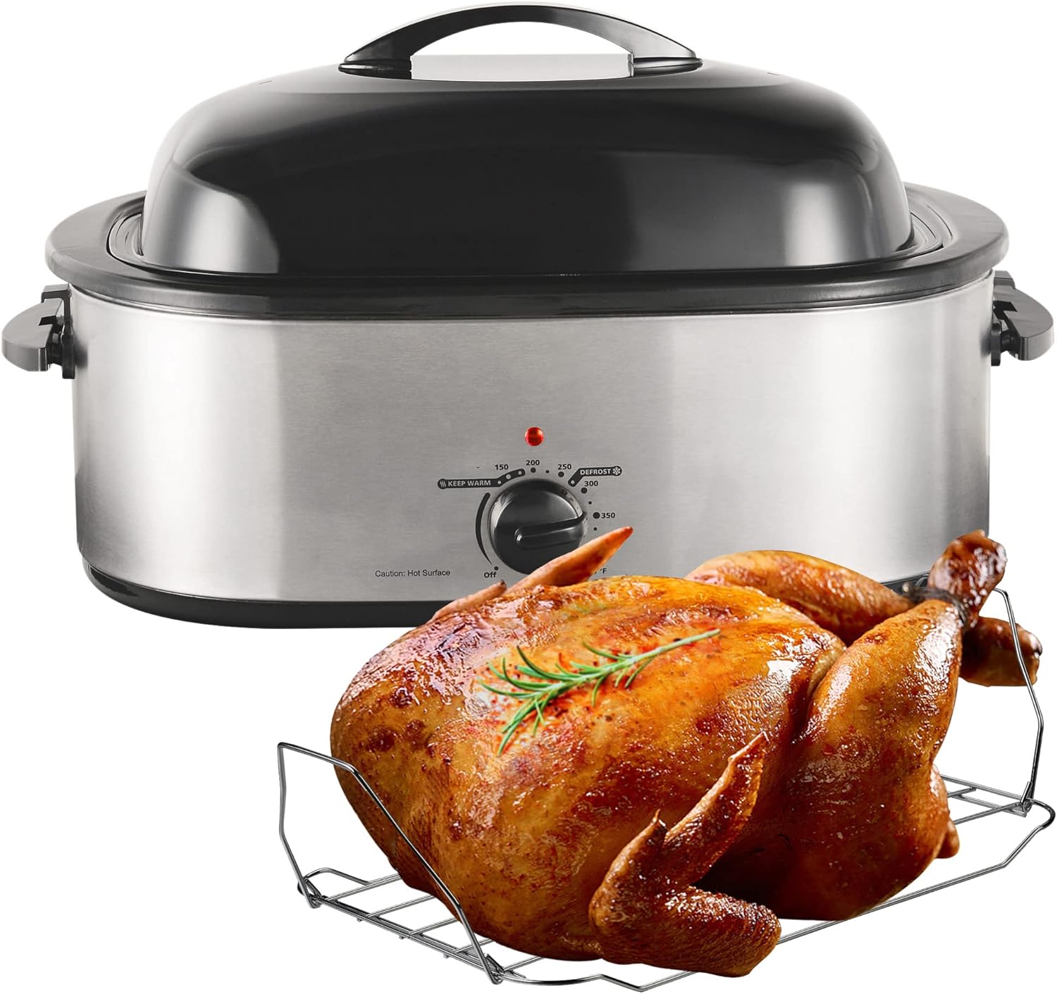 18 Quart Roaster Oven, Turkey Roaster Oven Electric Fits Turkeys Up to