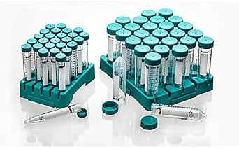 Labcon 3196-335-018-9, PerformR Centrifuge Tube with Flat Style Cap, 25 per Rack, Sterile, 50mL Capacity, Pack of 300