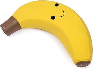 Petface Latex Banana Soft Chew Dog Toy, Large
