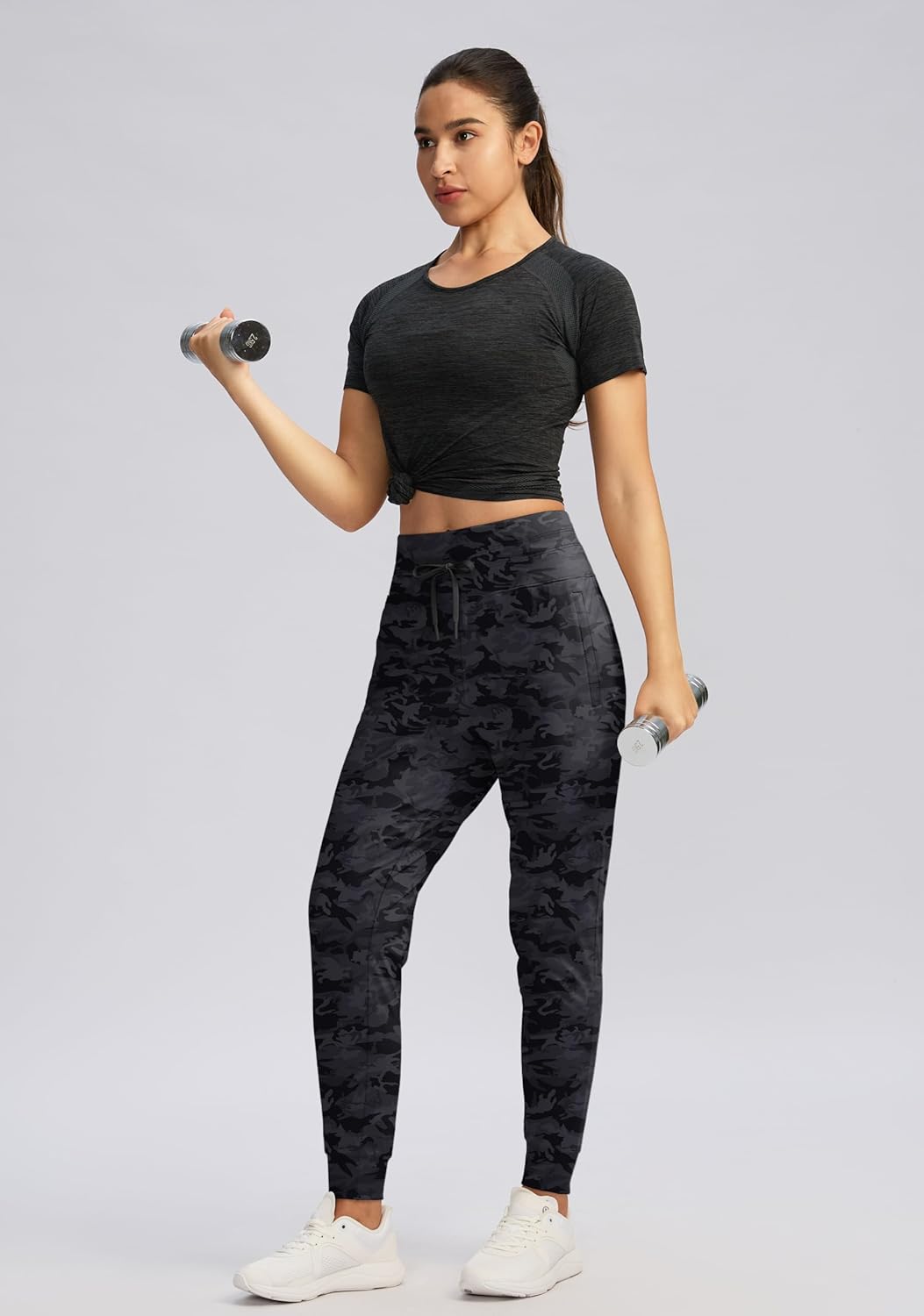 G GRADUAL Women's Joggers Pants with Zipper Pockets High Waisted Sweatpants Athletic Tapered Pants for Women Lounge Workout - Image 3