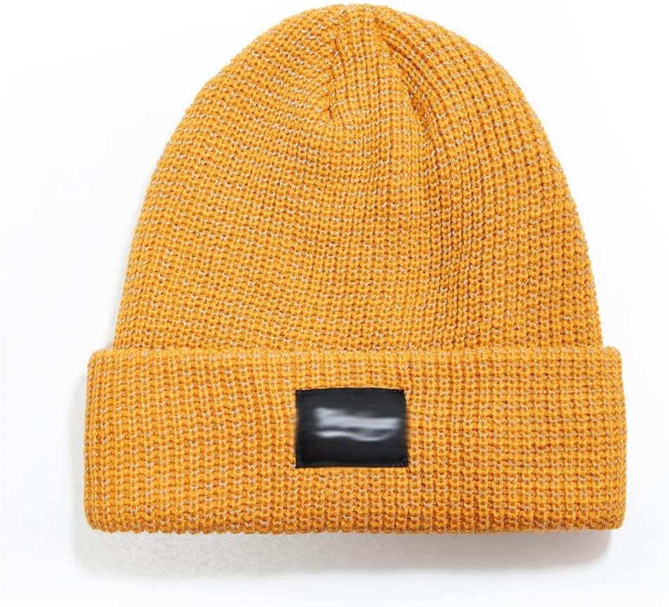 VIDI Reflective Beanie Women's Autumn and Winter Hat Fashion Warm Men's Knitted