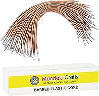 Vista 16 de Mandala Artesanía Menú Máscara Badge Sign Hanging Elastic Cord bucle banda con metal de púas púas