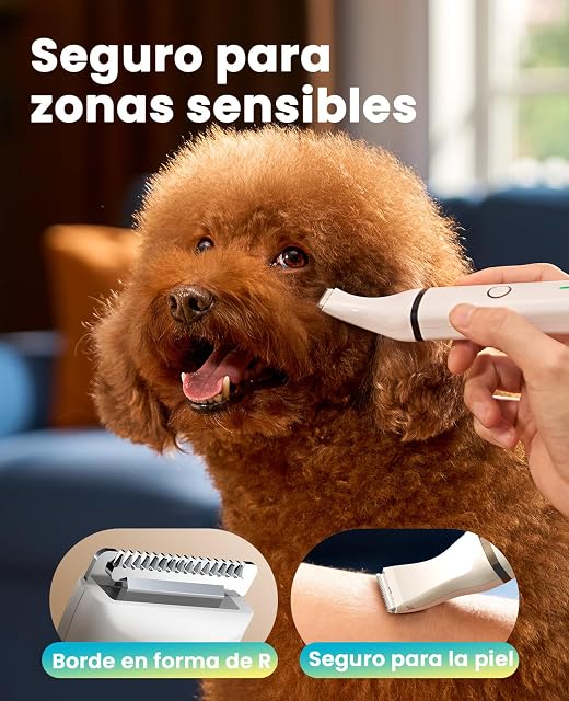 Foto 4 de 8 de oneisall Cortapelos para perros bajo nivel de ruido para recortar el pelo de perro alrededor de las patas