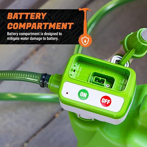 Miniatura 6 de TERA PUMP Bomba de agua no potable con USB-C recargable, contenedor de agua de bombeo automático de 3.8 galones incluido, flujo de 2.2 galones por