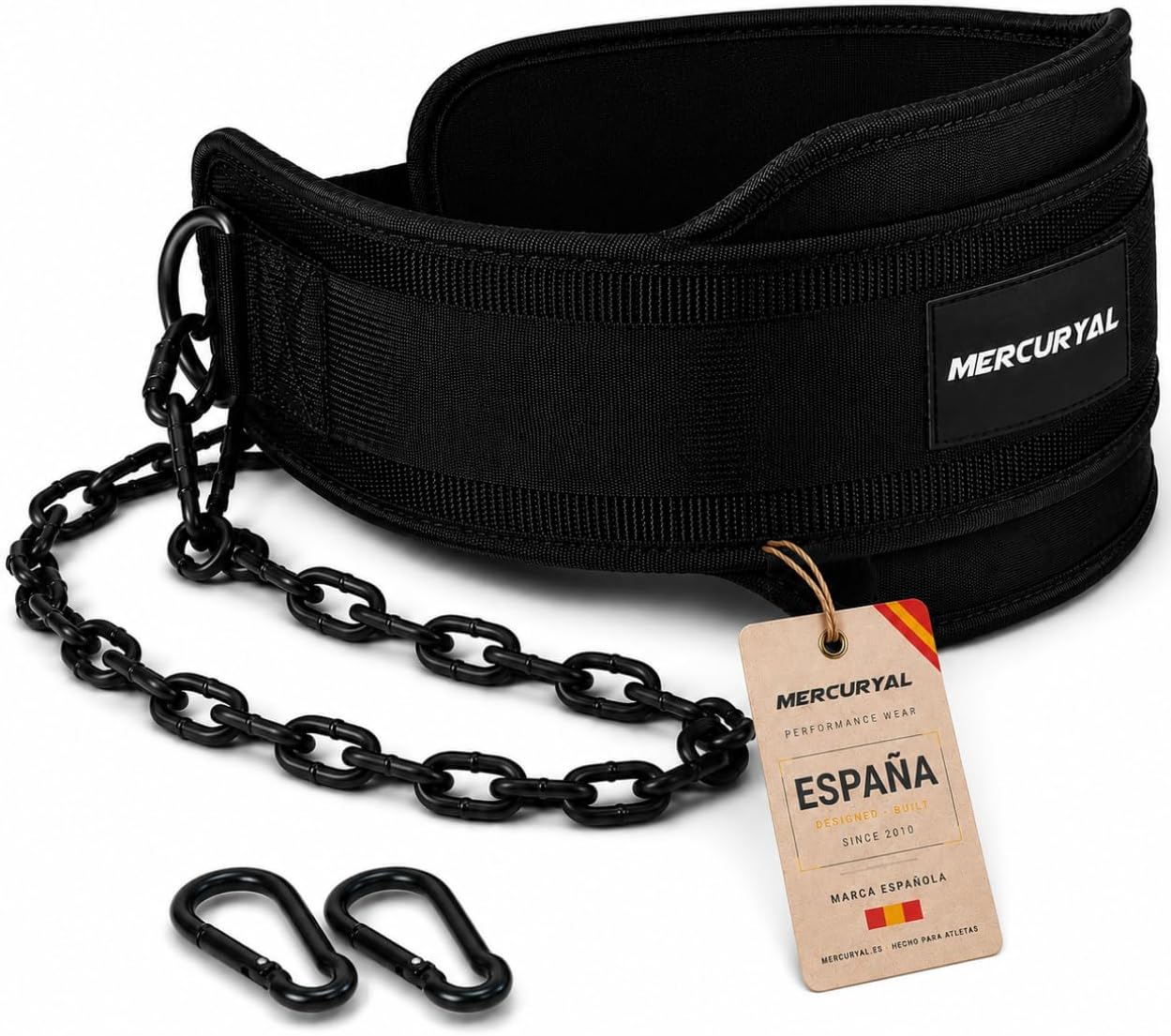 MERCURYAL Cinturon lastre dominadas con 2 Mosquetones – Cinturon de La