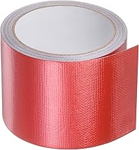 sourcing map Cinta de reparación de lona ultra resistente, 3.15 x 85 pies, impermeable, parche de parada y cinta de reparación de tienda de campaña para invernadero resistente al desgarro, color rojo