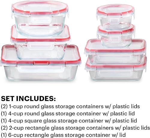 Miniatura 9 de Pyrex Freshlock - Juego de 8 rectángulos, transparente