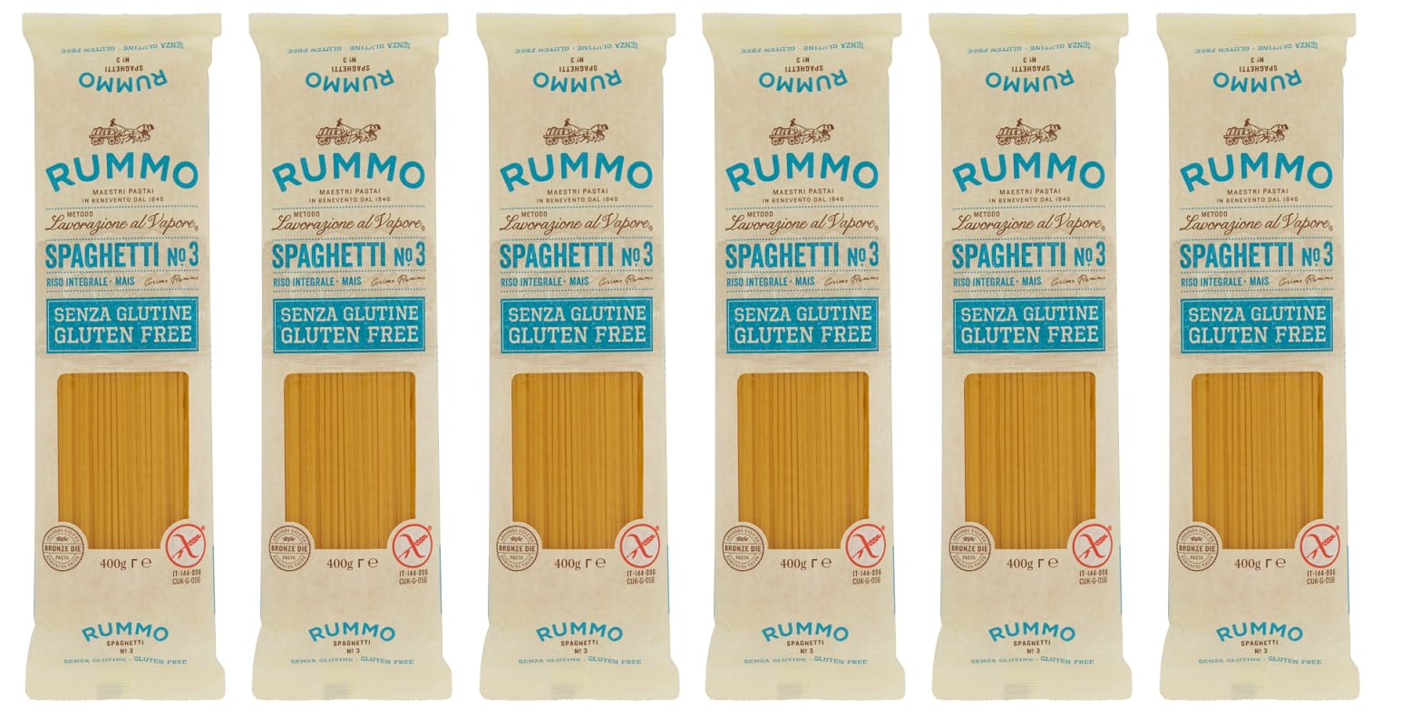 12er-Pack Testpaket Rummo Divella Pasta Spaghetti Senza Glutine, Glutenfreie Nudeln Italienische Pasta 400g