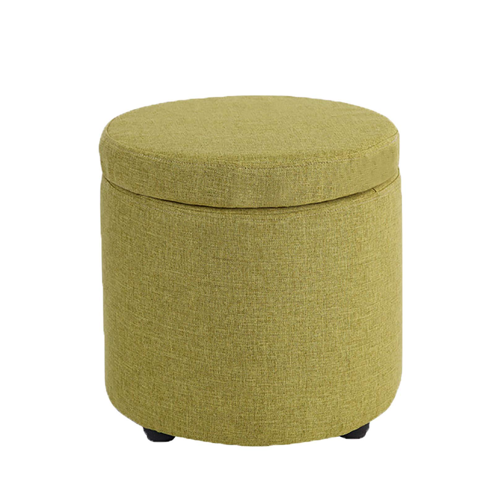 Pouf ottoman et tabouret coffre de rangement compact 32cm pour petits espaces