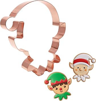 Elf Cookie Cutter - 4.5 in - Handcrafted in USA