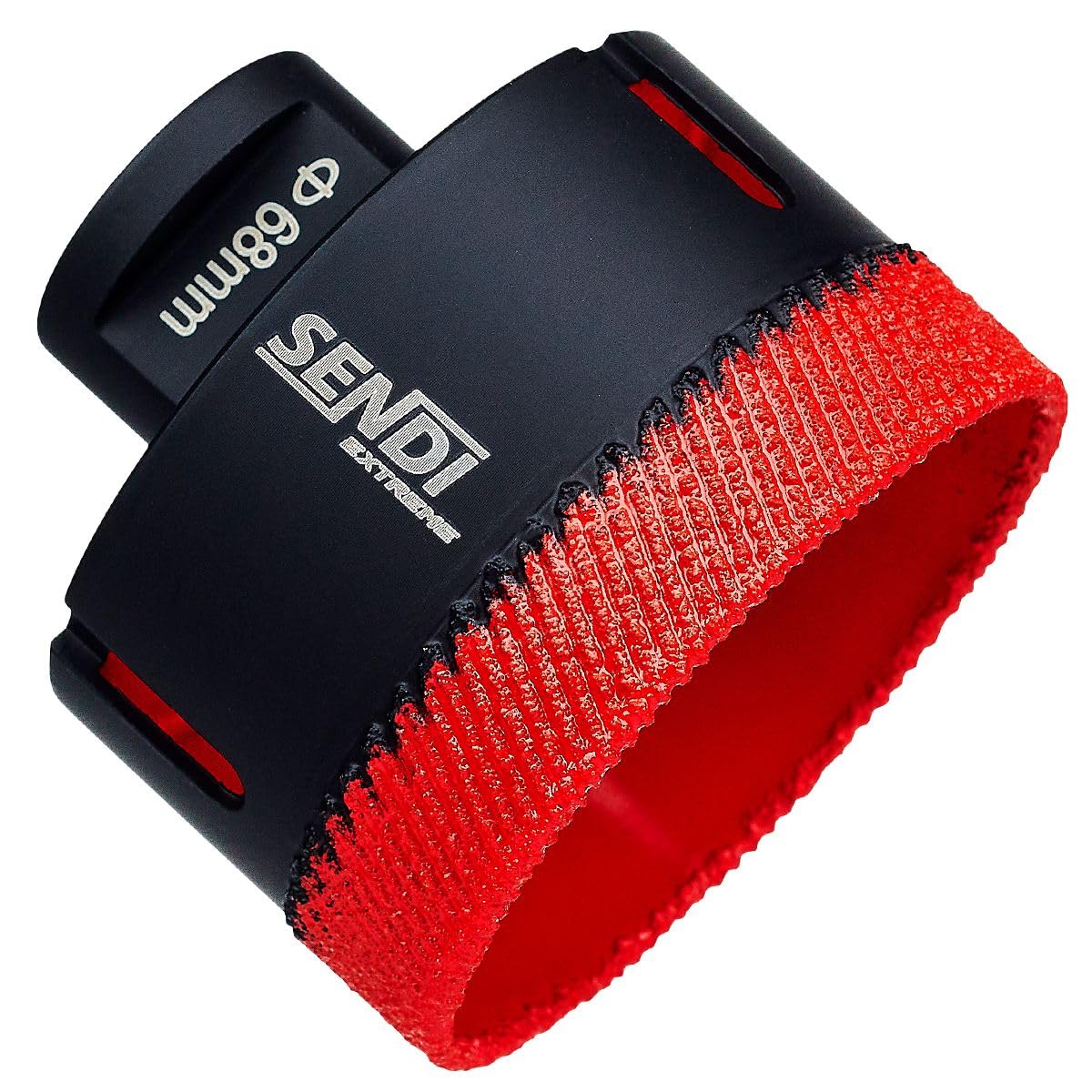 KIT Profesional SENDI EXTREME SET, Juego de Brocas de Diamante y Disco Ø125 mm, Coronas Ø20-68 mm + Fresa 20-50 mm + Disco Ranurado 50 mm, Maletín Incluido, para Porcelánico Cerámica Granito Azulejo