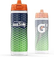 Vista 26 de Gatorade Gx NFL - Botellas antideslizantes para apretar, 30 onzas líquidas, sistema de hidratación Gx Miami Dolphins