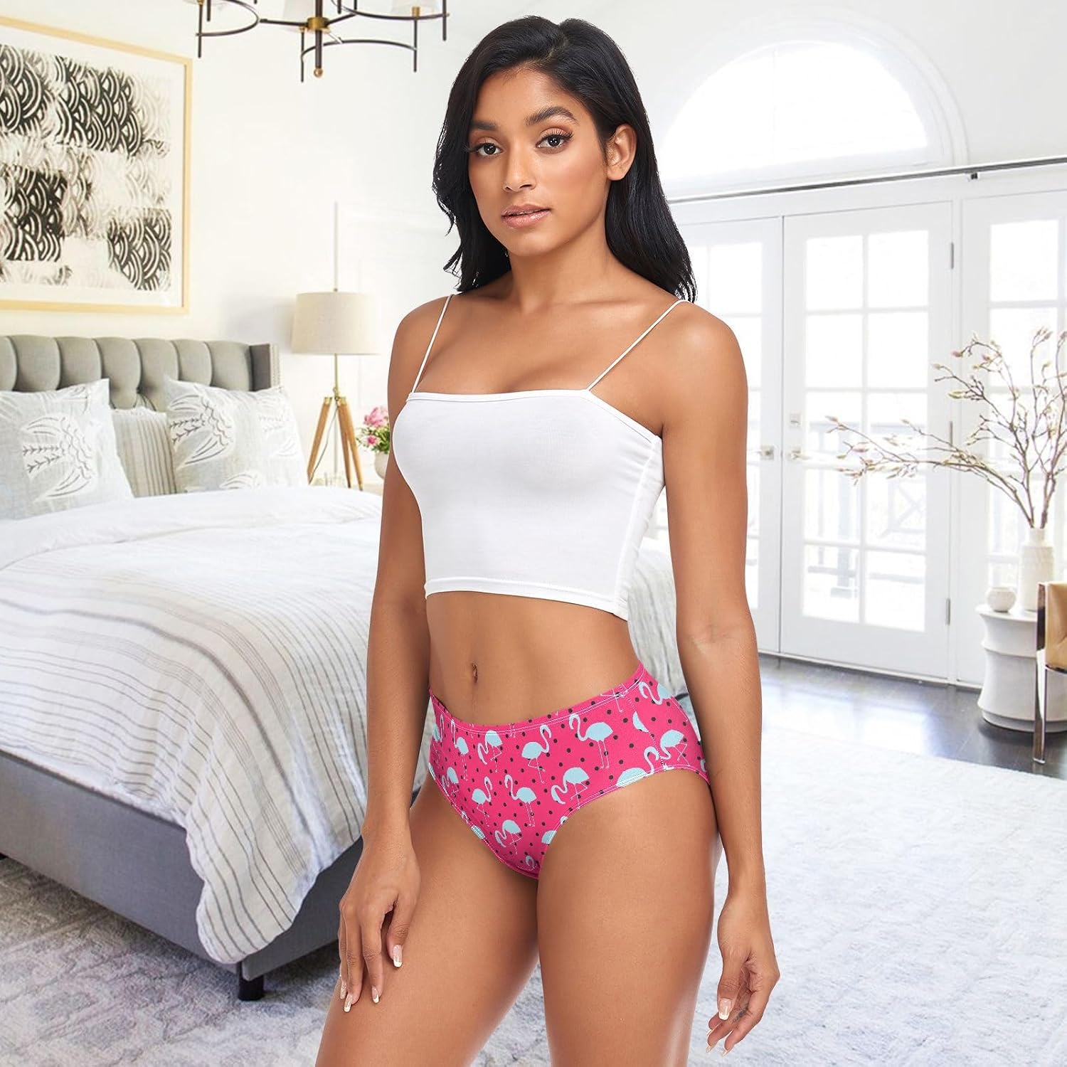 CaTaKu Women’s Bikini Underwear Cute Briefs Hipster Panties for Womens Ladies Underwear Panty