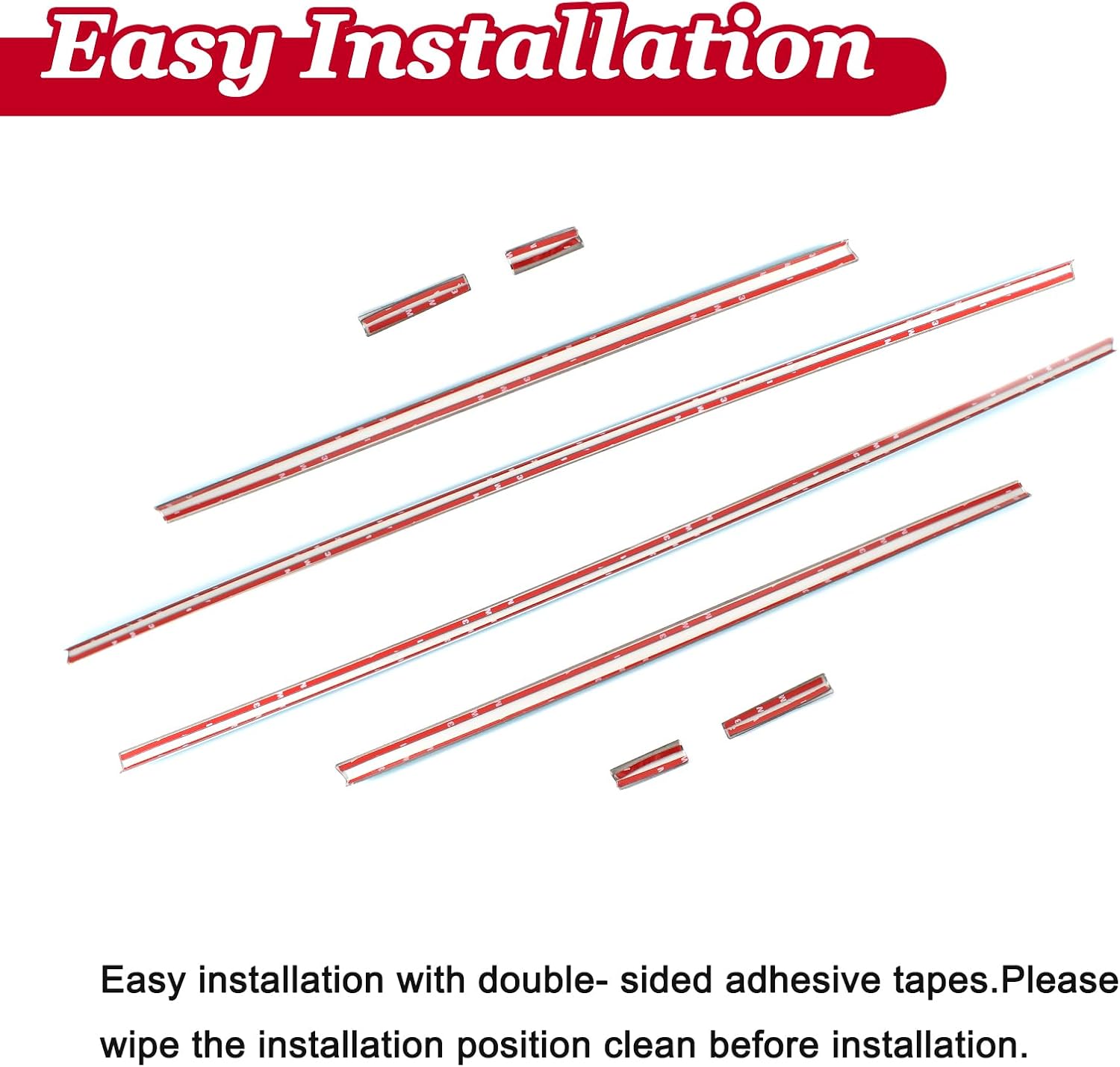 Body Side Door Molding Trims Compatible with Mazda CX5 2017-2025 Side Body Protector Cover Trim (Stainless Steel)