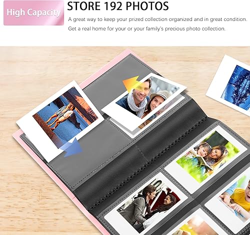 Miniatura 2 de Álbum de fotos de 192 bolsillos para cámara instantánea Fujifilm Instax Mini, álbum de fotos de 2 x 3 pulgadas para papel fotográfico Zink Zero Ink