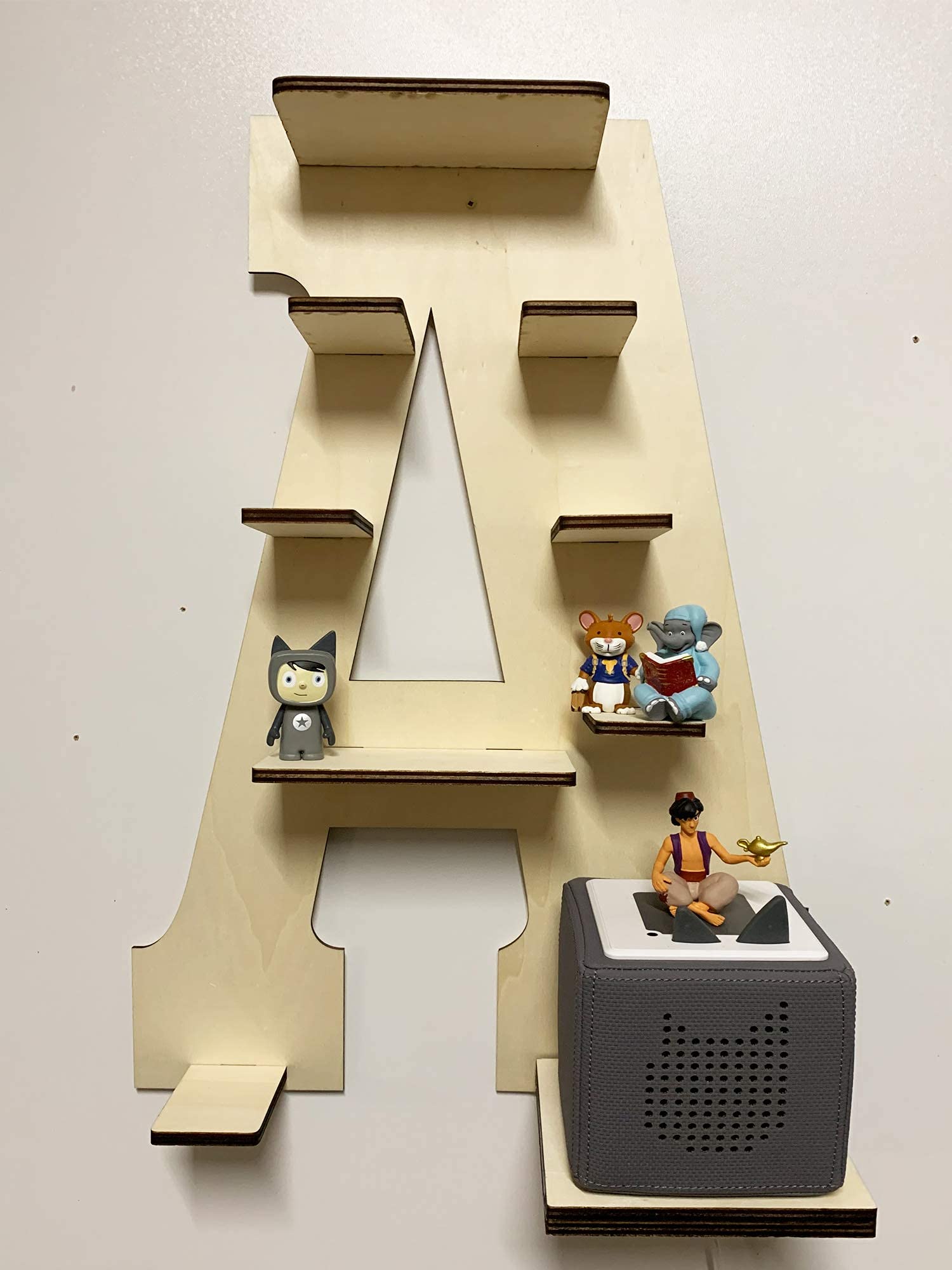 Letra A-Z para la caja de música, apta para caja de música, para niños, habitación de bebé, para pintar con nombre personalizado, regalo de cumpleaños para Pascua o Navidad (letra A)