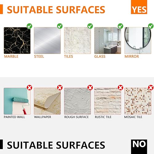 Miniatura 7 de YAWSOUP Juego de organizador de ducha con estante adhesivo para ducha, estantes para almacenamiento de baño y cocina, cesta de ducha negra, paquete