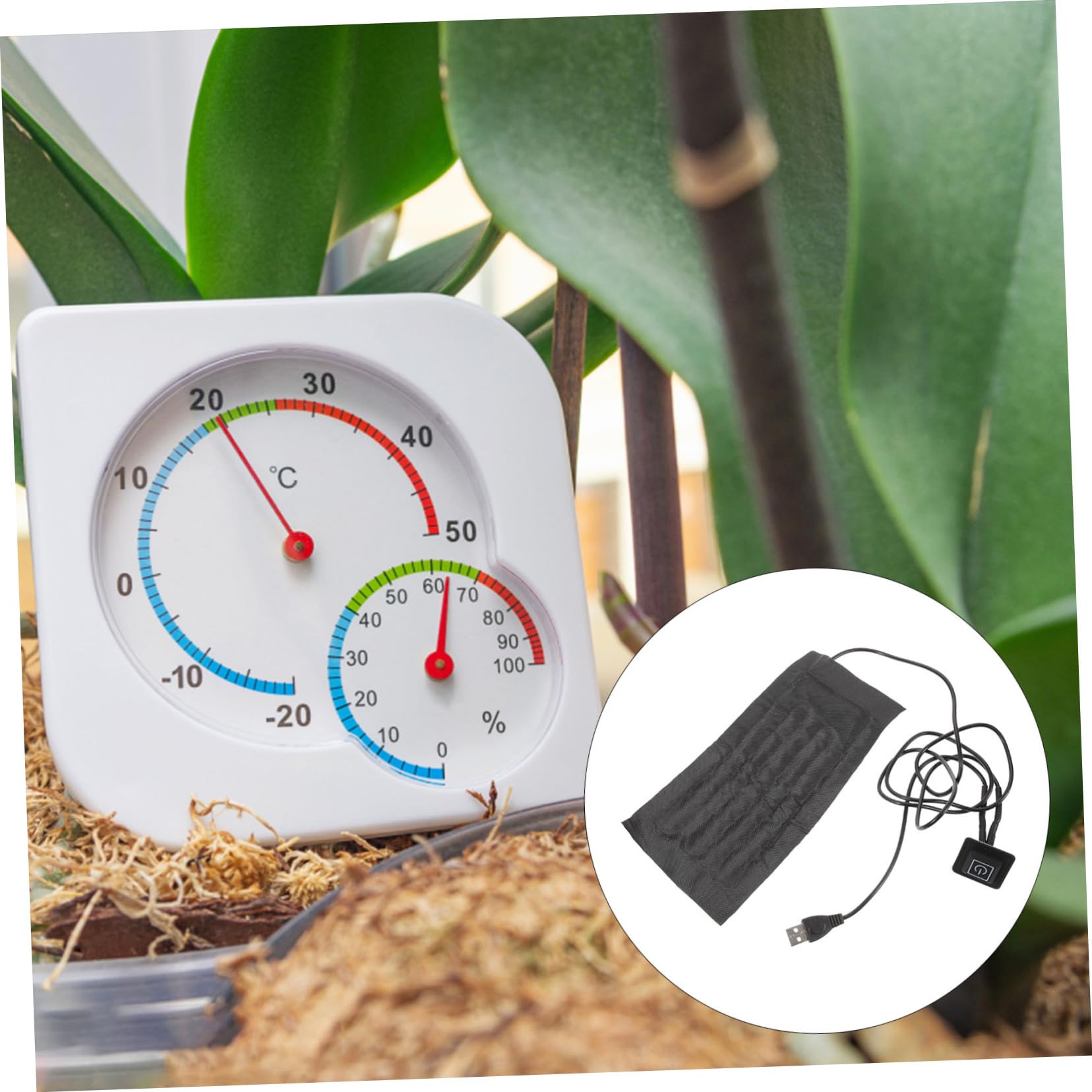 TOYANDONA 5 Stück Heizmatte für Pflanzen USB Beheizte Pflanzmatte Keimung und Wurzelbildung Bedienen Gartenliebhaber und Pflanzenpflege