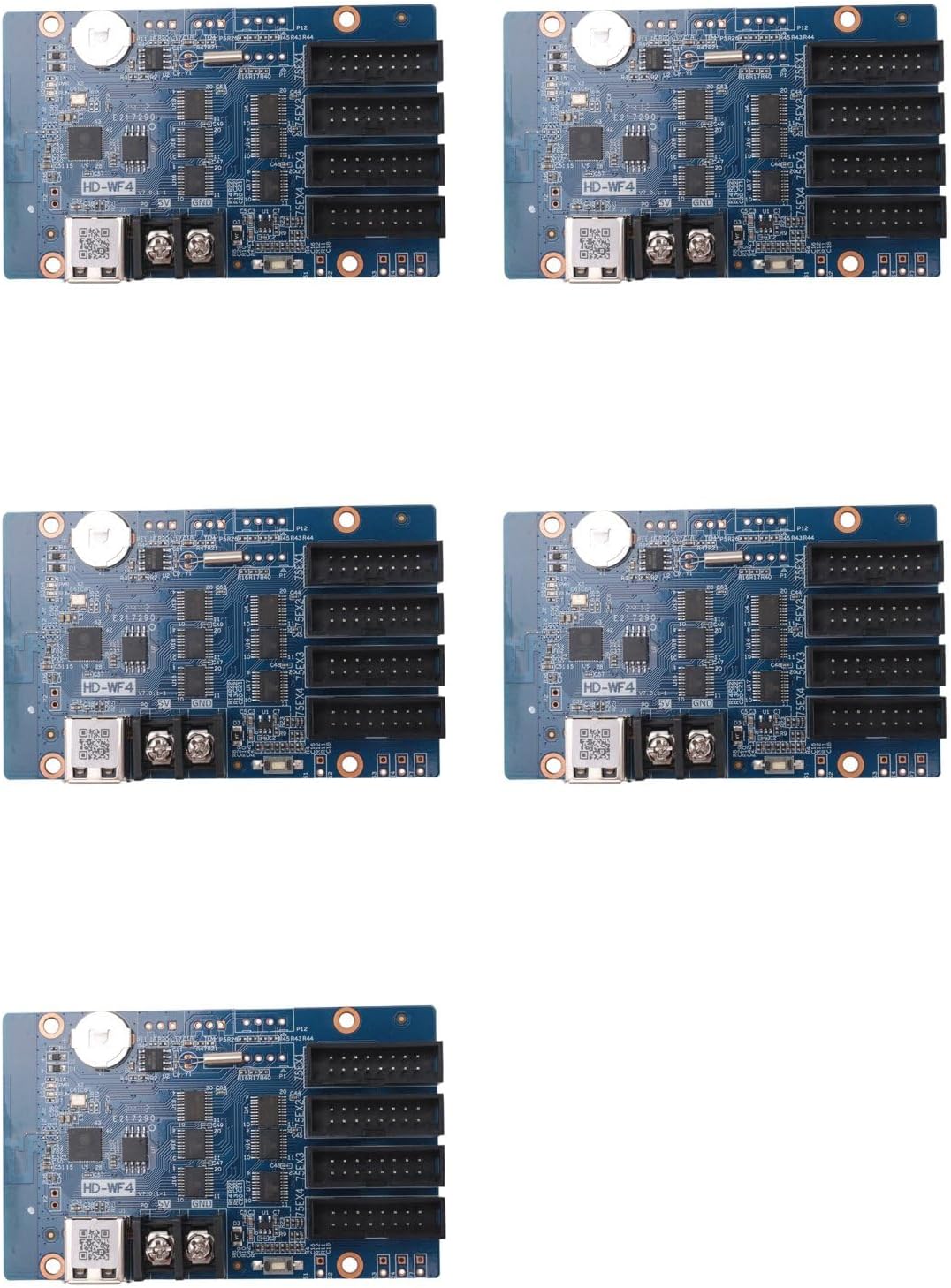 5X HD-WF4 Full Color RGB HUB75 Controller LED Display Screen Pixel Animation LED Digital Signage WiFi USB Port