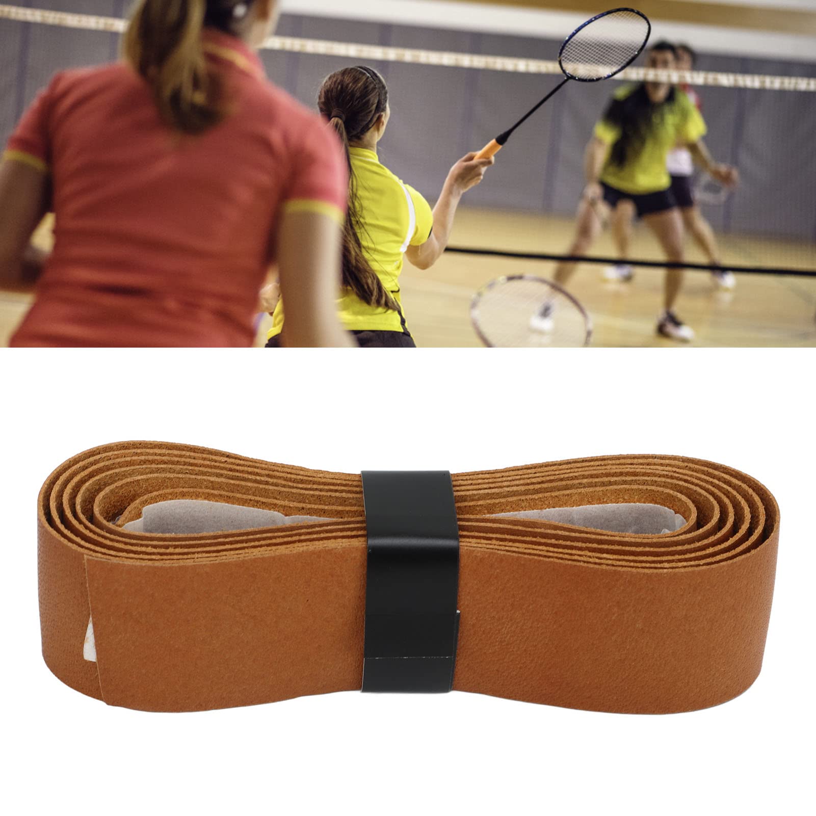 Nastro antiscivolo per racchetta da tennis, 5 pezzi, assorbente, per racchetta da badminton, impugnatura antiscivolo, per tennis, badminton, squash, mazza da baseball, softball