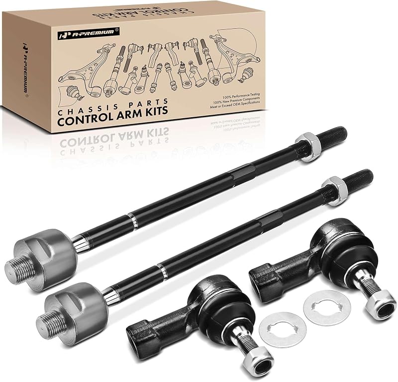 Kit de terminais de direção internos e externos dianteiros A-Premium para Chevrolet Sonic 2012–2019 – 4 unidades
