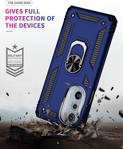 Miniatura 6 de Carcasa de grado militar para Moto Edge Plus 2022, anillo giratorio de metal, soporte de soporte, a prueba de golpes, para Edge Plus 2022 Edge 30
