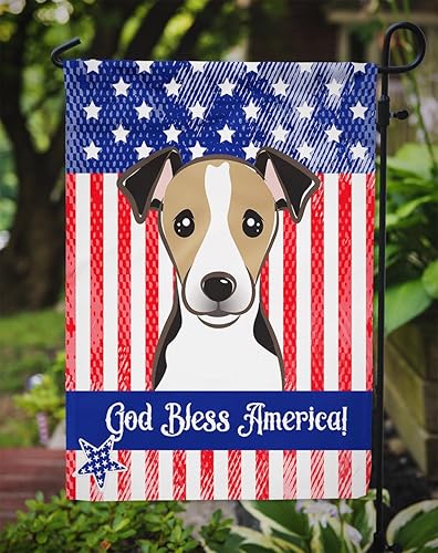 Vista 486 de Caroline's Treasures BB2171GF American Flag and Border Collie Garden Flag Mailbox Flag Decorative Yard Flag Banner Outside Patio Artwork Yard Flower