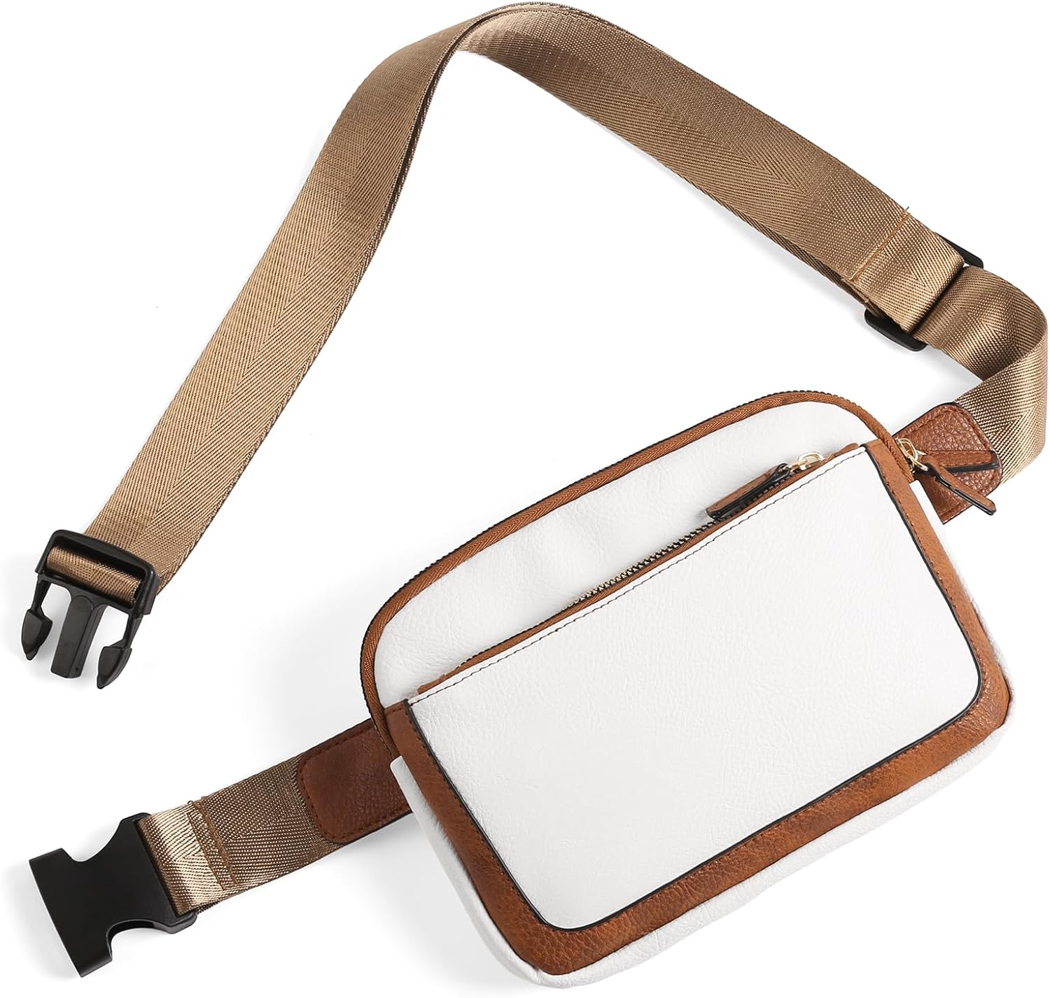 Vegan Leather Belt Bag for Women Fanny Pack Crossbody with Adjustable Strap Fashion Waist Packs by Amxnx…