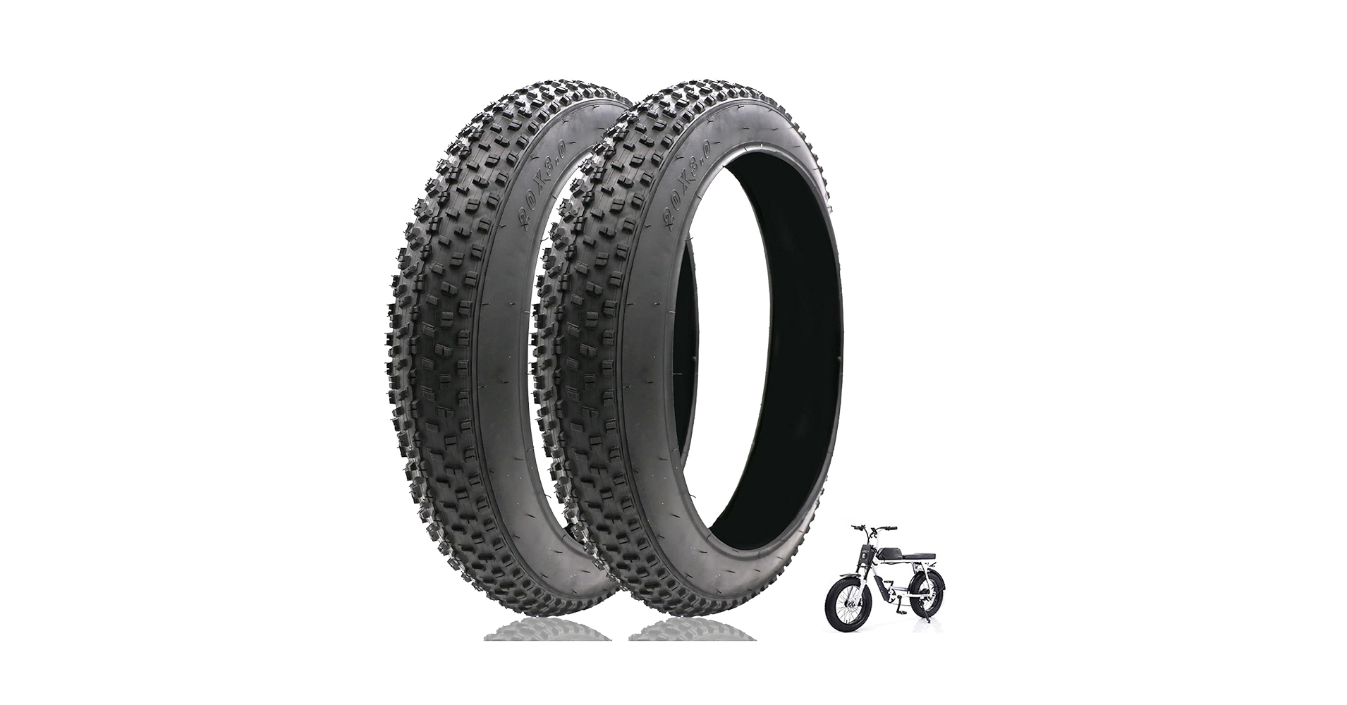Amazon.com : NiuJKun 2 Pack Bike Fat Tire 76-406/20x3.0 for