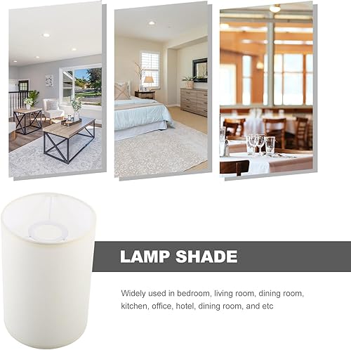 Miniatura 6 de Pantallas para lámparas de mesa, pantalla de pie, pantalla de lino, pantalla de tambor para E27, soporte de lámpara, pantalla de noche, lámpara de