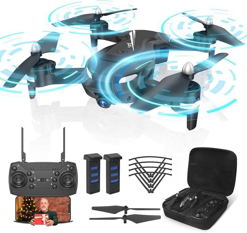 Wipkviey T26 FPV Drón 1080P Kamera, 3D Bukfenc, Összecsukható, 26-30 Perc Repülés