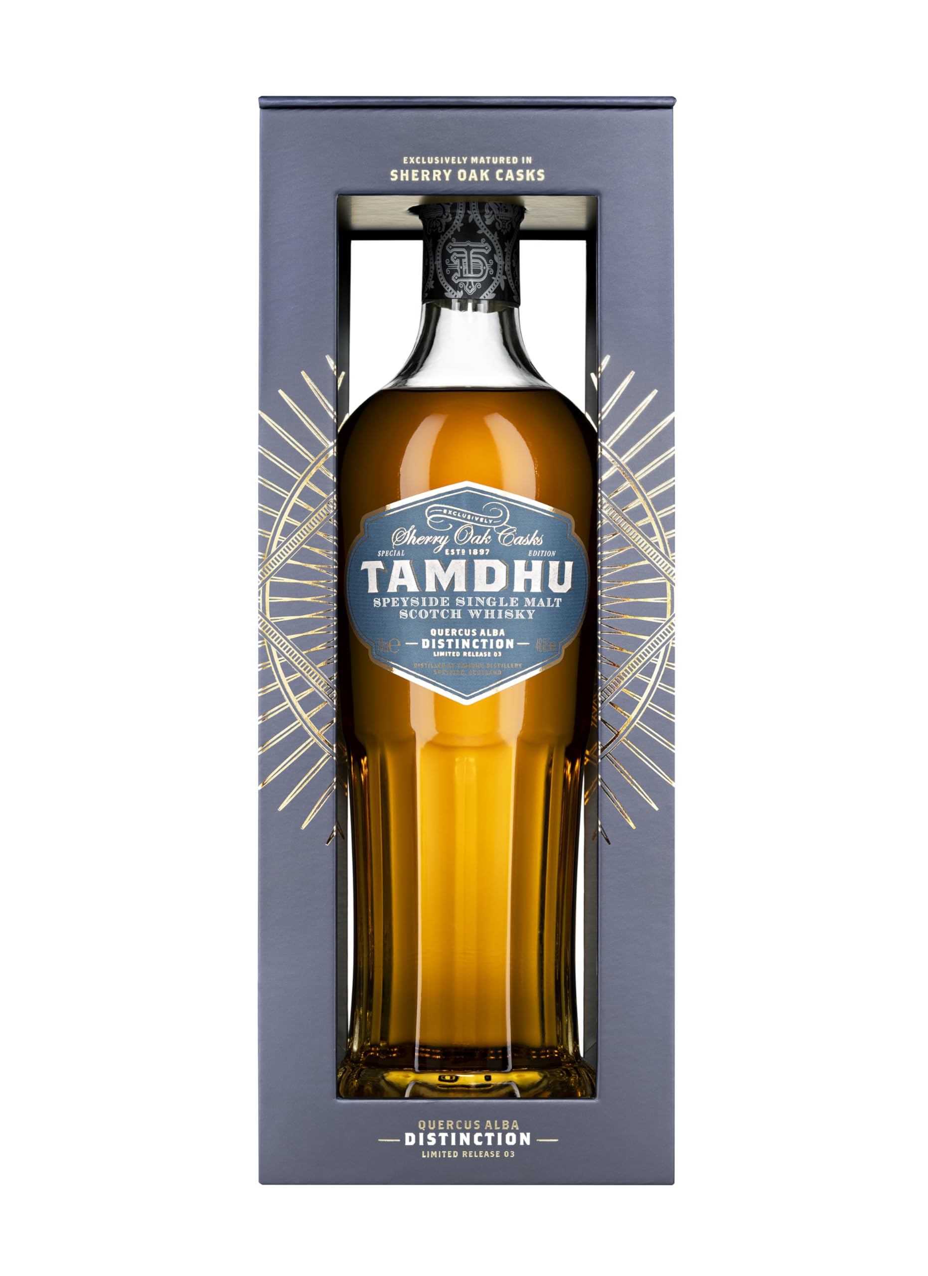 Tamdhu DISTINCTION III Speyside Single Malt Scotch Whisky 48% Vol. 0,7l in Geschenkbox