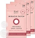 Rael Miracle Invisible Spot Cover - Absorbing Cover, Hydrocolloid Patch, Korean Skin Care, Facial Stickers, 2 Sizes (96 Count)