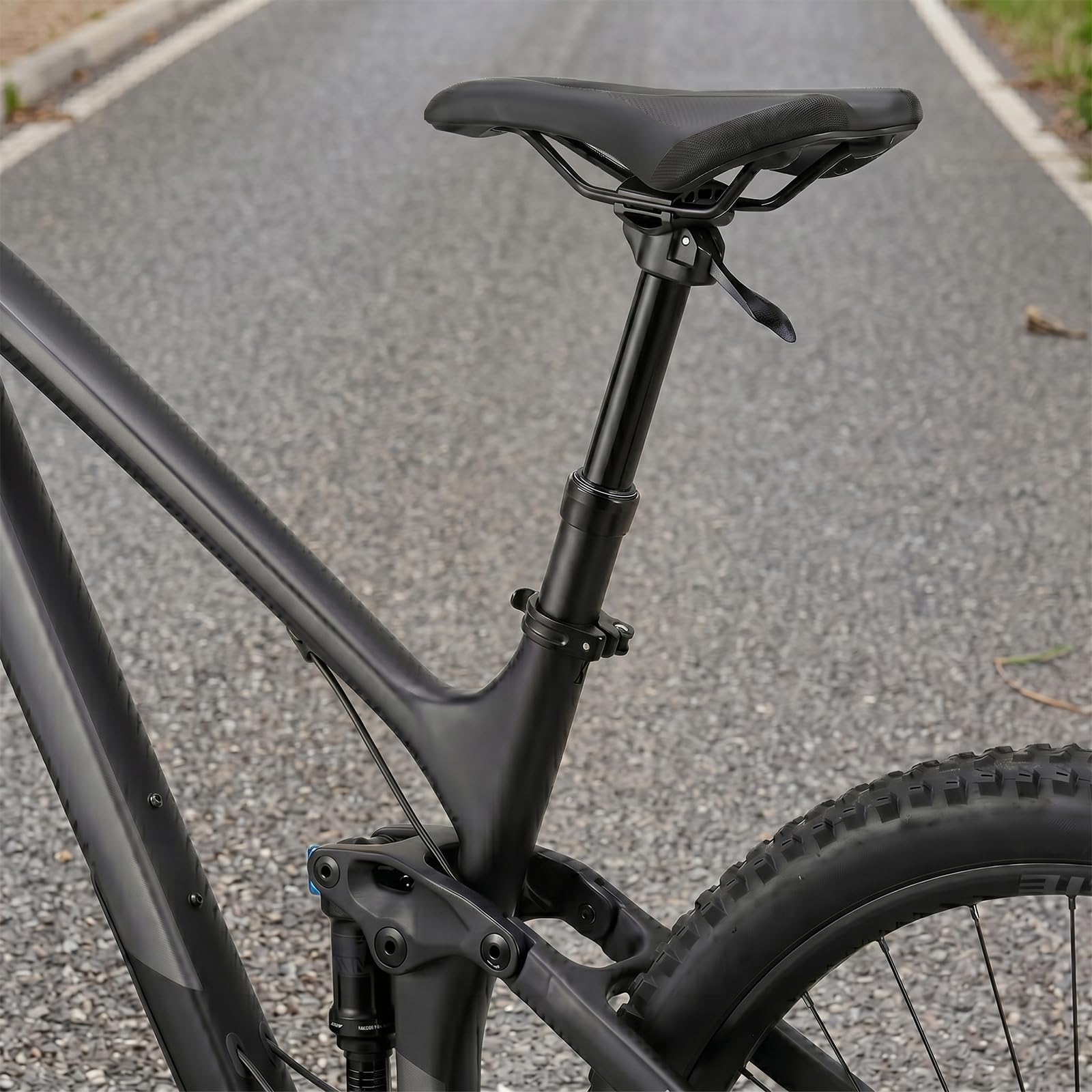 Tige de selle de vélo manuelle réglable en hauteur