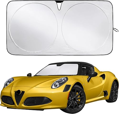 Miniatura 25 de EcoNour Parasol para parabrisas Rivian R1S / R1T 2022-2024 2025 2026, visera solar para parabrisas delantero y ventana, bloqueador de calor UV