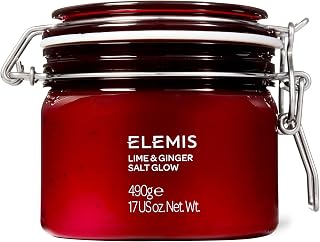 ELEMIS Lime and Ginger Salt Glow, Invigorating Salt Body Scrub, Exfoliating Scrub to Nourish and Tone, Body Exfoliator for Exceptionally Soft Skin, 490g